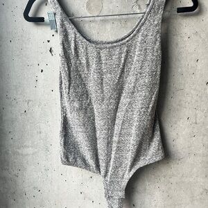 Madewell Heather Gray Bodysuit